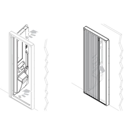 LIPPERT ELARA 1935HX650X60 MM MOSQUITERA DE PVC COLOR 9010 PARA PUERTAS DE CARAVANAS