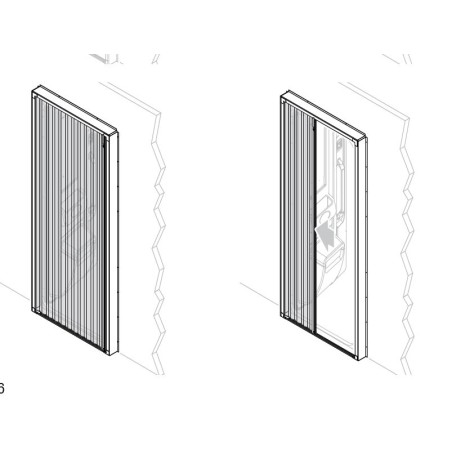 LIPPERT ELARA 1935HX650X60 MM PVC MOUSTIQUAIRE COULEUR 9010 POUR PORTES DE CARAVANES