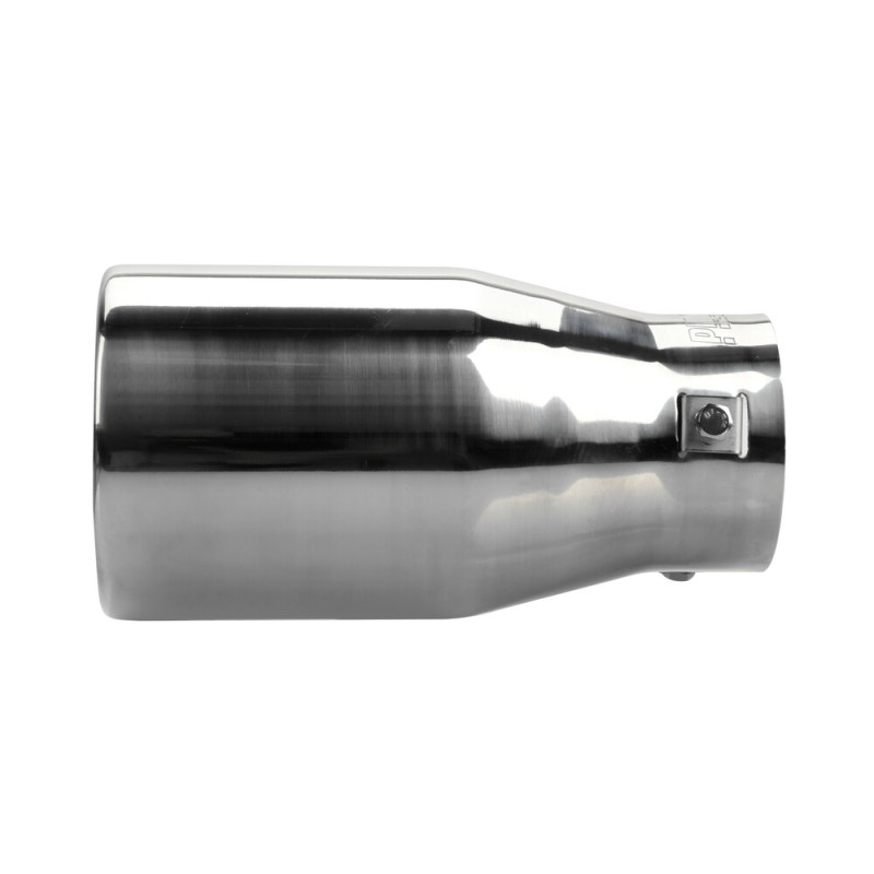 Échappement en acier inoxydable poli Ø 48-73 mm