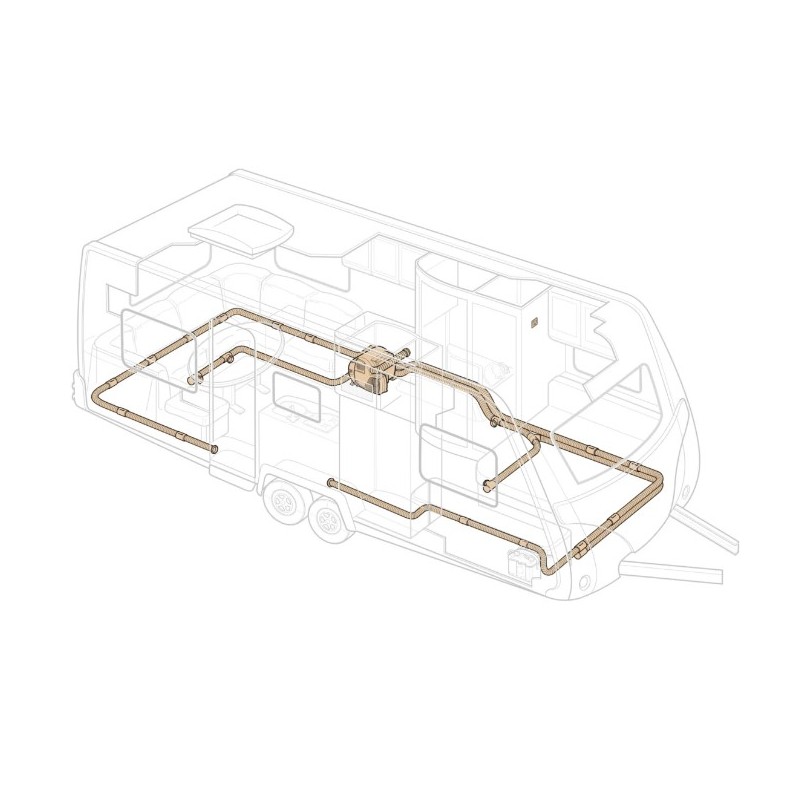 POÊLE COMBI 6E 6000W - 12V Gaz avec commande...