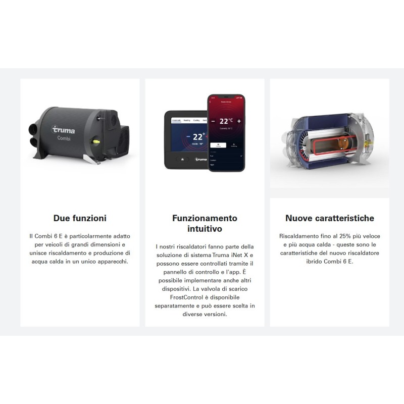 COCINA COMBI 6E 6000W - 12V Gas con control...