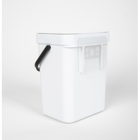 CAMP4 White Waste Bin 3 litres - 15.6x12x20.5 cm - with lid