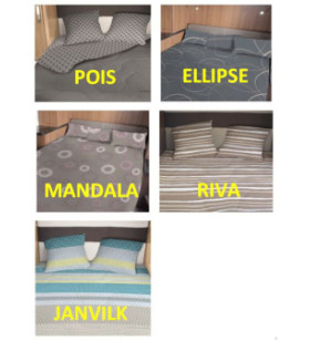 Set 2 fodere Di Ricambio VIAMONDO 58x58 per sacco letto 2