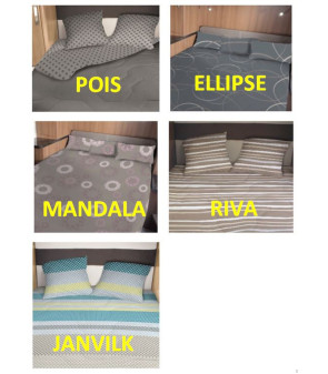 Set 2 fodere Di Ricambio VIAMONDO 58x58 per sacco letto