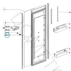 DOMETIC PERNO COMPLETO SERRATURA 289058300 FRIGORIFERI... 2