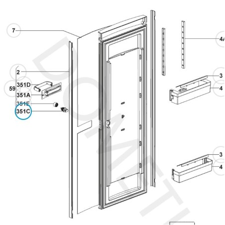 DOMETIC PERNO COMPLETO SERRATURA 289058300
