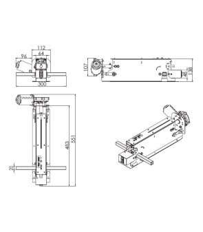 AZIONATORE ELETTRICO 579-867-0-VE09 PER X DISPOSITIVO LETTO  12595