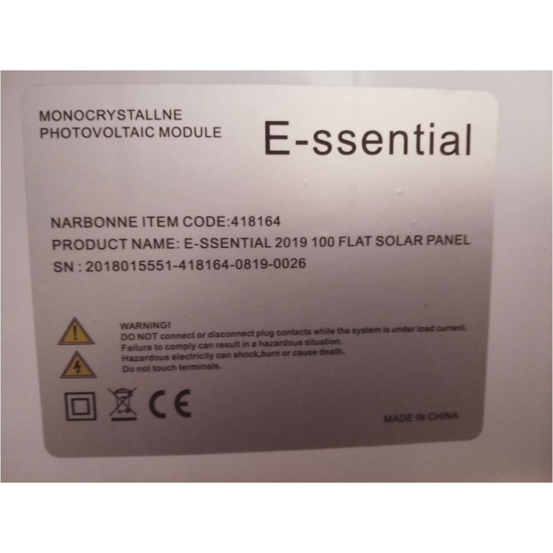 INOVTECH PANNELLO SOLARE E-SSENTIAL FLAT 100...