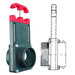 ZADI - Complete valve 3 inches male flange