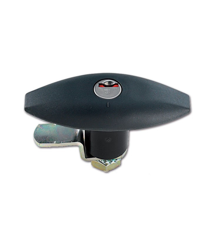 ZADI 1052 Serrure Push Noire pour portes 110x41...