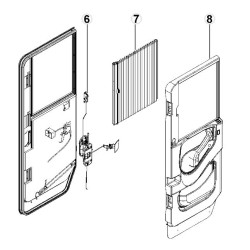 DOMETIC BG1607 Hinge kit with door screws CARAD... 2