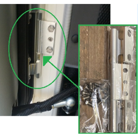 DOMETIC BG1607 Hinge kit with door screws CARAD D.I100-600plus