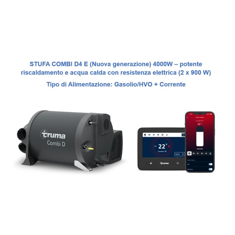 STUFA COMBI D4 E (Nuova generazione) 4000W –...