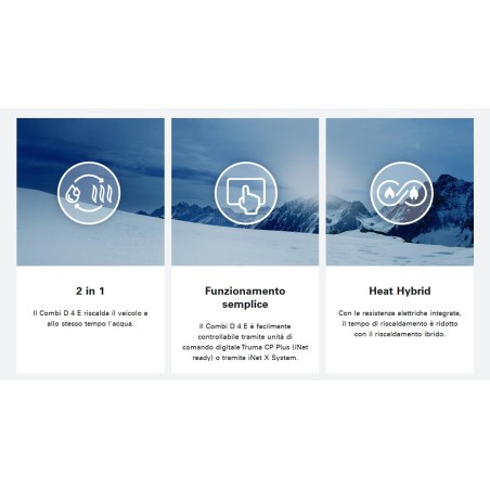 CHAUFFE-COMBI D4 E (Nouvelle Génération) 4000W – chauffage puissant et eau chaude avec élément chauffant électrique (2 x 900 W)