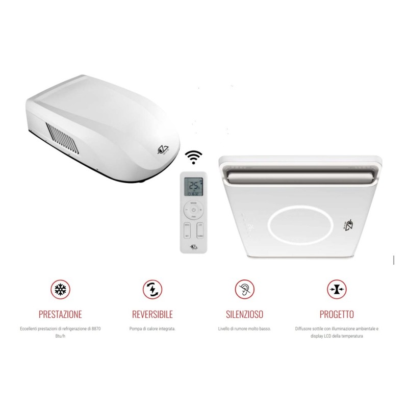 EZA CONNECT 2600W WHITE Klimaanlage mit...