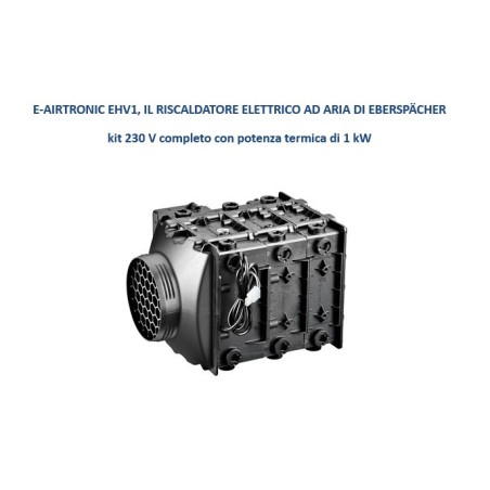 EBERSPÄCHER E-Airtronic EHV 1 Heizgerät – kompletter 230-V-Bausatz mit 1 kW Heizleistung