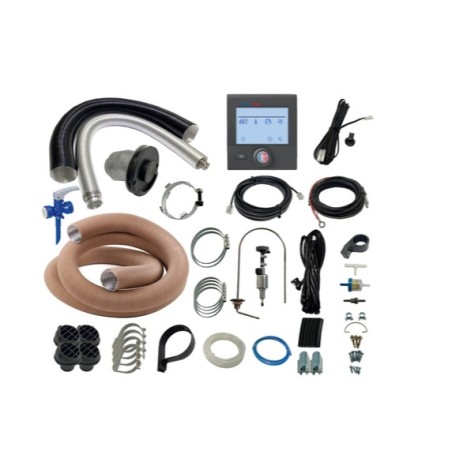 SYSTÈME DE CHAUFFAGE COMBINÉ AQUA-HOT GEN1 D4 E – 4 KW DIESEL + 220 V+ ACCESSOIRES