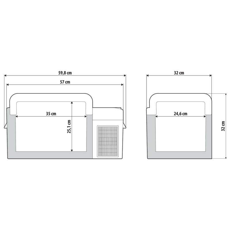 LAMPA FC-20, compressor fridge/freezer, 20...