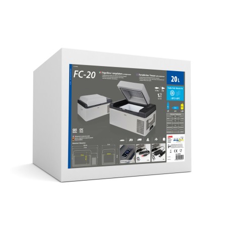 LAMPA FC-20, compresor frigorífico/congelador, 20 litros, 12/24V + 220V