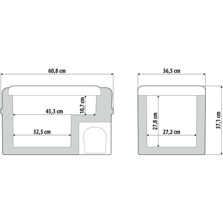 LAMPA FC-30, Kompressor-Kühlschrank/Gefrierschrank, 30 Liter, 12/24V + 220V