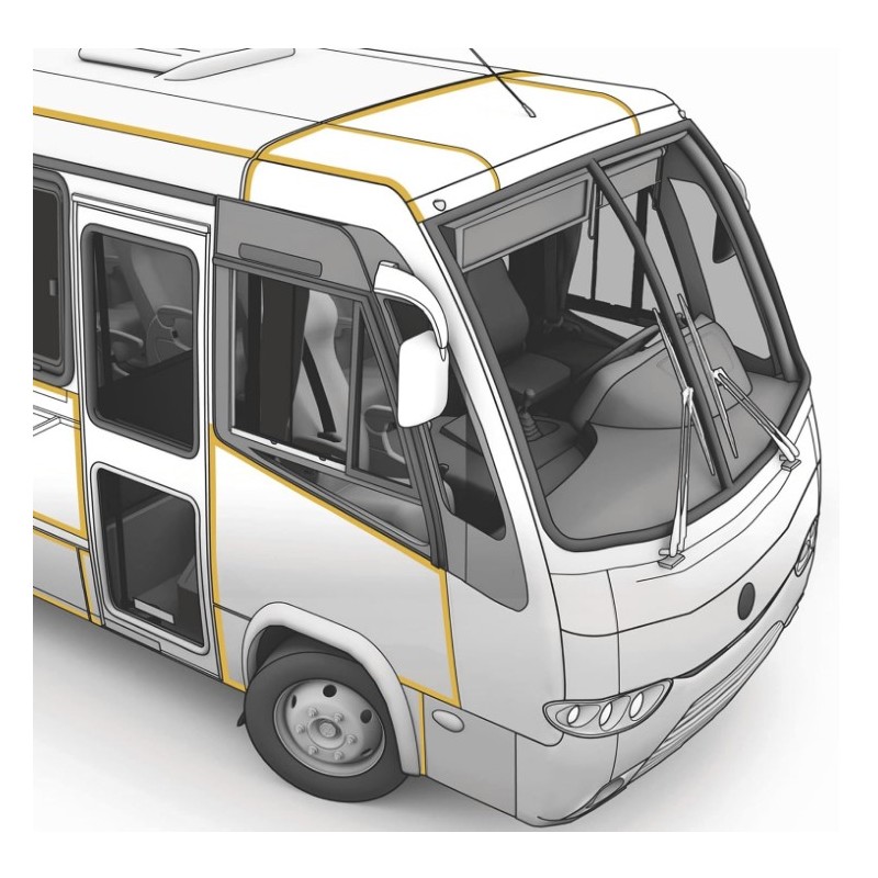 Adesivo elastico 252 Bianco - Poliuretanico -...