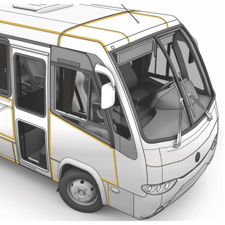 Adesivo elastico 252 Bianco - Poliuretanico - Sikaflex-300 mL