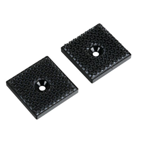 Clips auto-accoupleurs LAMPA Duotec, trou central, ensemble de 2 - 30x30 mm
