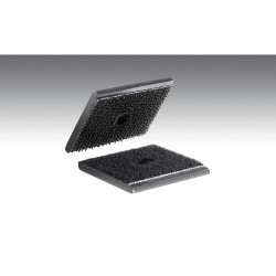 LAMPA Clips Pressotex, foro centrale, set 2 pz - 35x35 mm