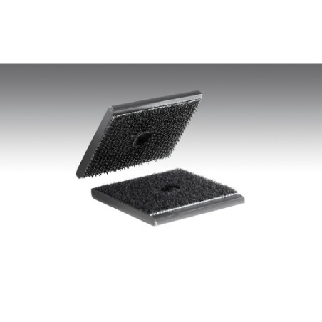 Clips LAMPA Pressotex, agujero central, conjunto de 2 piezas - 35x35 mm