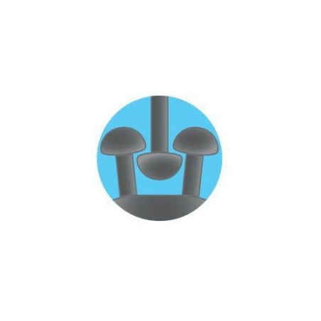 Clips auto-accoupleurs LAMPA Duotec, trou central, ensemble de 2 - 30x30 mm