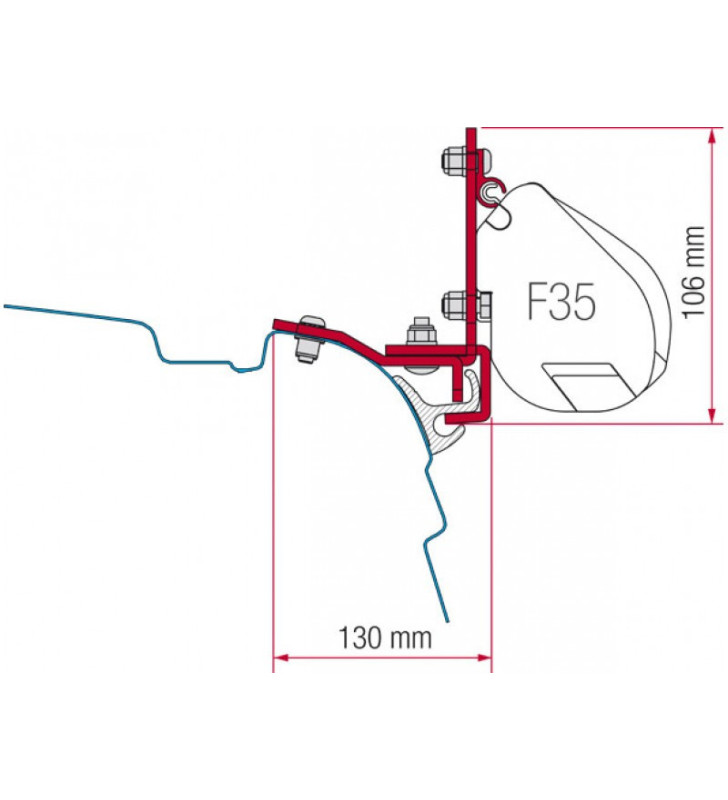 Reimo Multirail-Kit VW T5 / T6