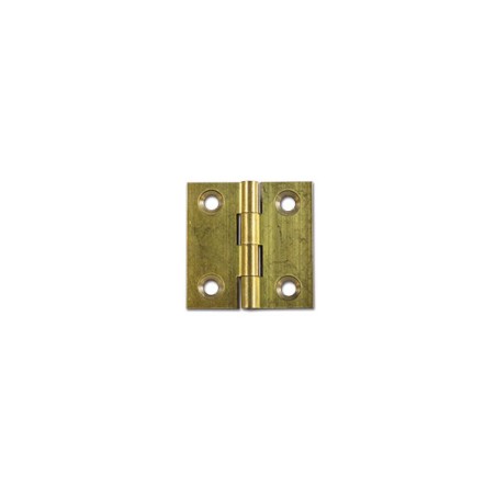 3x3 flat milled hinge in satin brass