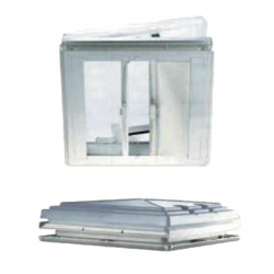 Oblò 42 MPK CUPOLA OPALINA - 400x400 mm – completo di...