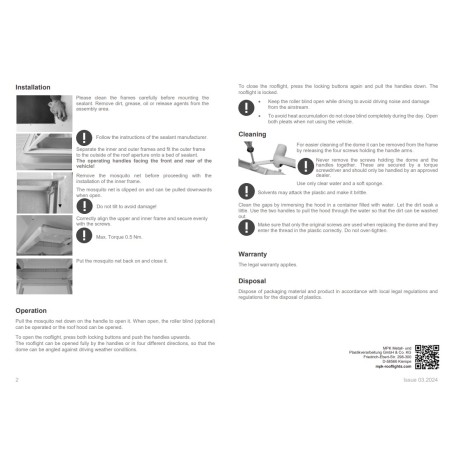 42 MPK OPAL-KUPPELDACHFENSTER – 400x400 mm – komplett mit integriertem Moskitonnetz und Stromausfall