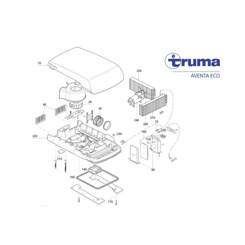 Carte de circuit imprimé Aventa Eco TRUMA -...