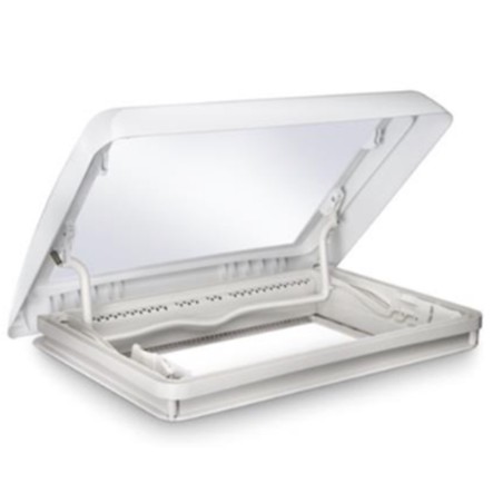 WHITE HEKI MIDI PORTHOLE WITH LEVER WITHOUT FORCED VENTILATION - OPENING DIMENSIONS 700 x 500 mm