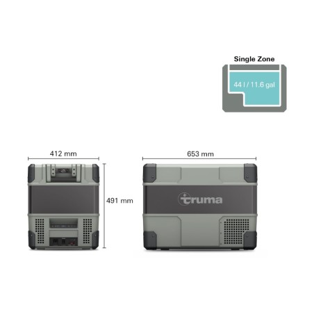 Enfriador Truma C44 Compresor Cooler - Zona única 43 litros - DC 12/24 V, CA 100-240 V