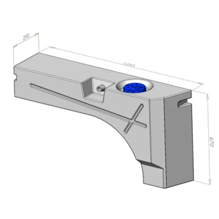 Depósito de agua potable Aplast para Fiat Ducato de 2006 / Jumper / Boxer / Sprinter / Transit / Master 112 litros