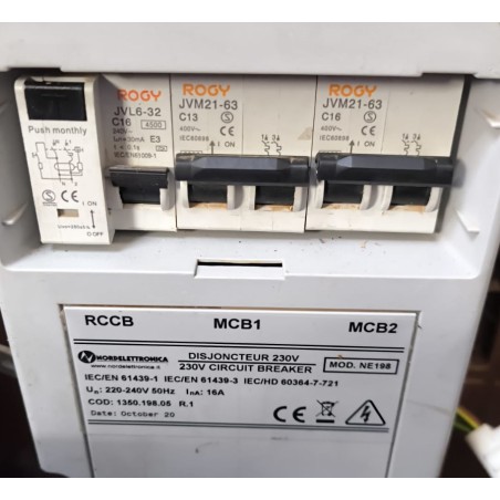 Nordelettronica MODULO 220V ART - NE198NEW 16A_4 PIN TRIGANO – Caja de seguridad 1350.198.05