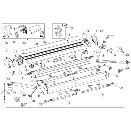 Centro de soporte de brazo THULE Lock 6300 - 1500603342