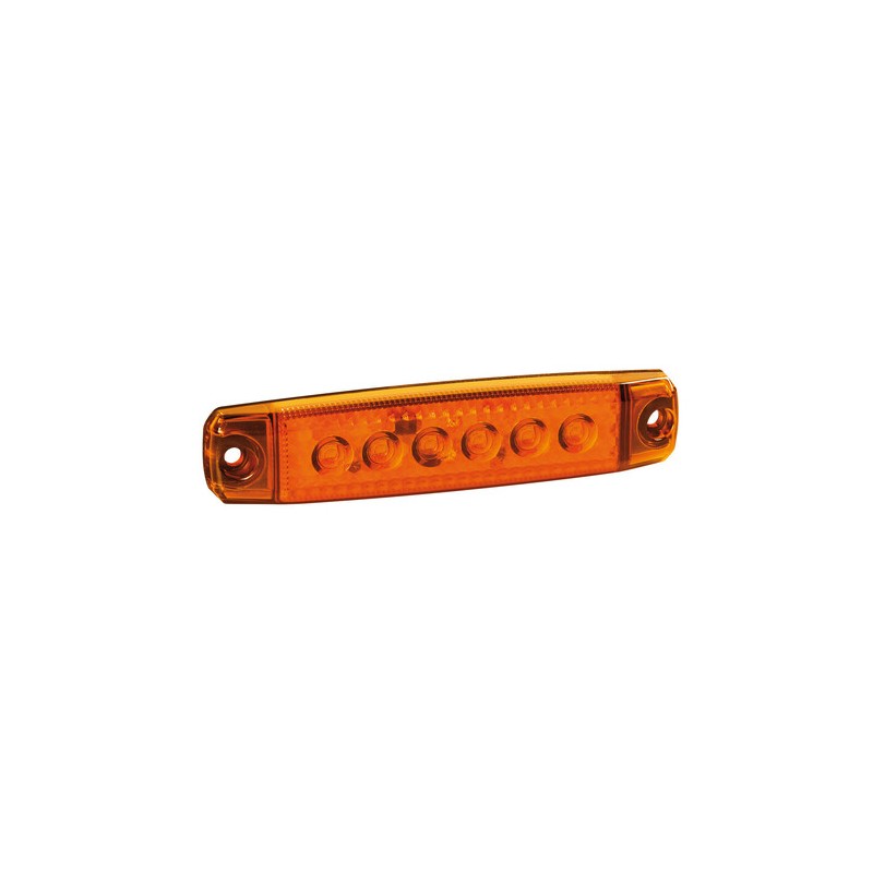 ORANGE, FLACHE FREIFAHRTSLAMPE 6LED 12/24V