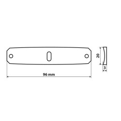 GUARNIZIONE NEUTRA PER LUCI DI INGOMBRO PIATTE A 6 LED 2