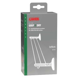 LAMPA Drying rack with suction cups - 90x3 cm