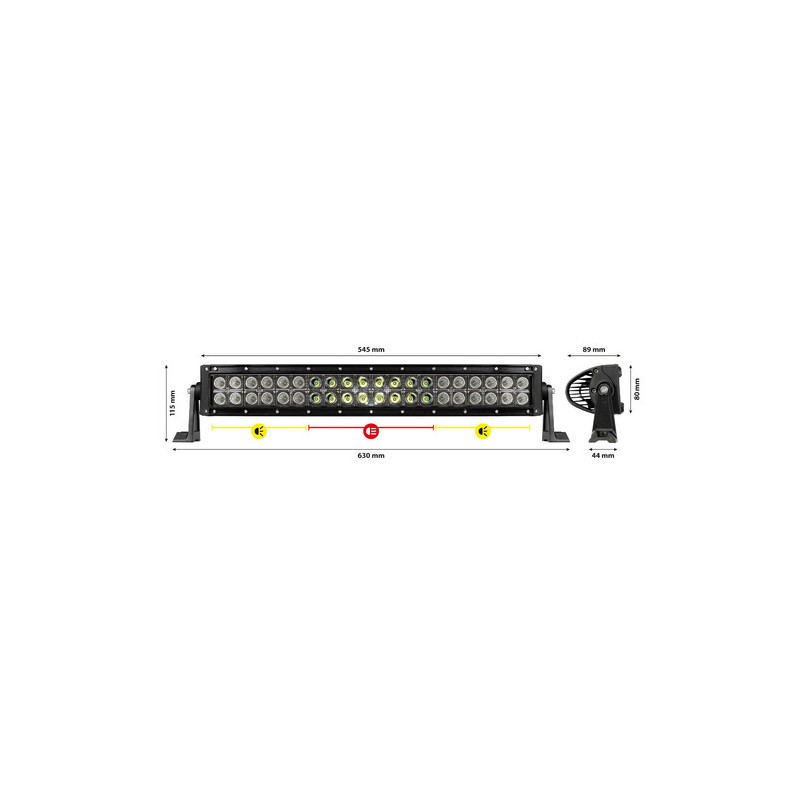 Barre LED PILOT 40 avec structure en aluminium...