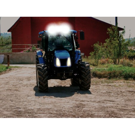 PILOT Barra a 60 Led con struttura curva in alluminio, 12/24V - 80 cm