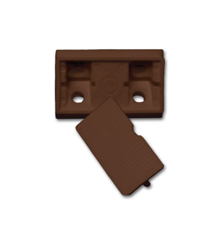 Lot de 10 attaches de meubles d'angle marron, 4...