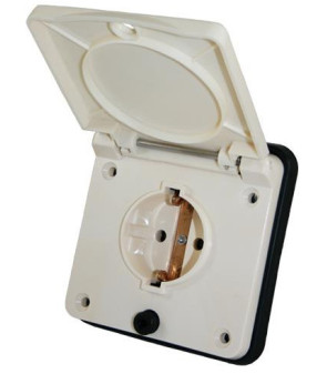 HABA - TOMA DE CORRIENTE EXTERNA SCHUKO ESTÁNDAR 2 POLOS OLD STANDARD