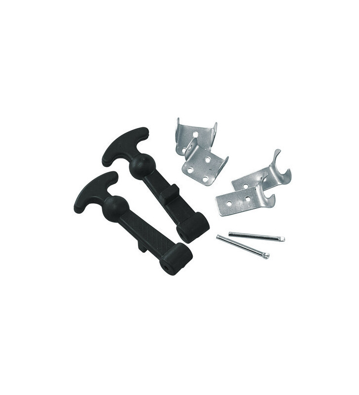 Pair of rubber hood hooks