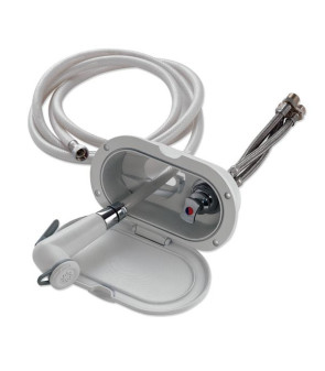 Cabine de douche complète avec mitigeur et douchette, tuyau PVC 4 m