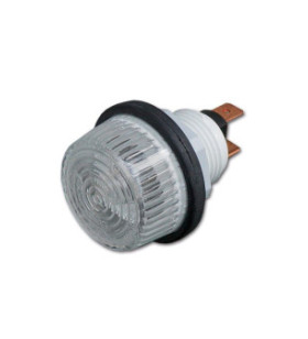 Indicateur de direction rond avec lentille blanche